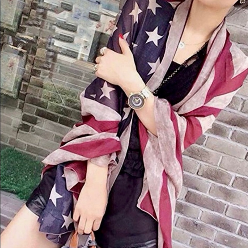 Unisex Patriotic Scarf - Picture 6 of 7